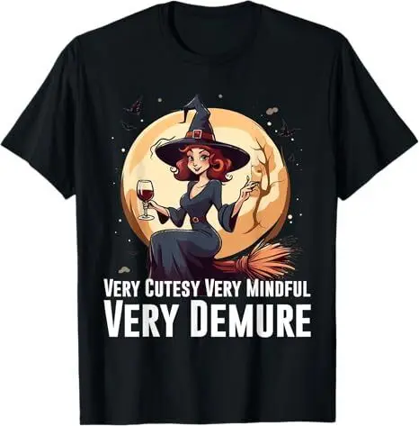 

Very Demure Very Mindful Very Cutesy Halloween 2024 Witch T-Shirt