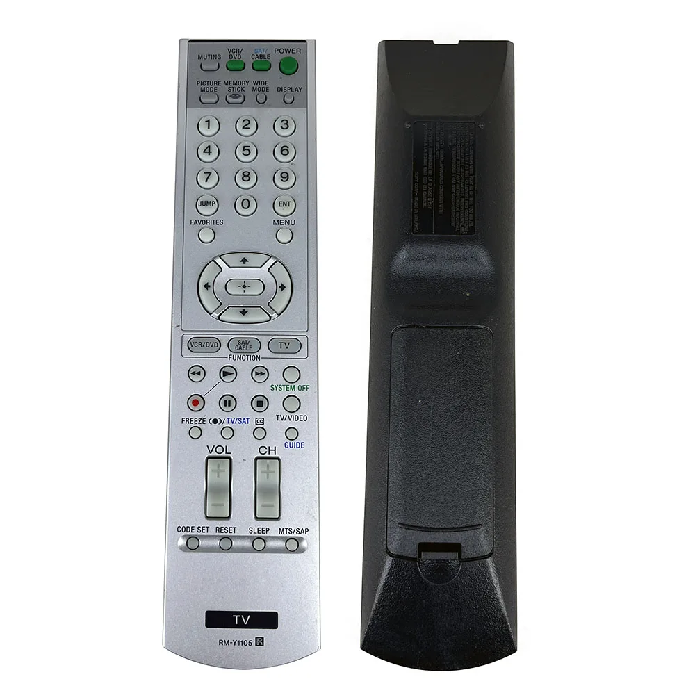 Uso de controle remoto para TV Sony RM-Y1105 KLV-S15G10 KLV-S20G10 KLV-21HG2 KLV-21SG2 KLV-21SR2 KLV-23HR2 KLV-23M1 KLV-26HG2 KLV-32M