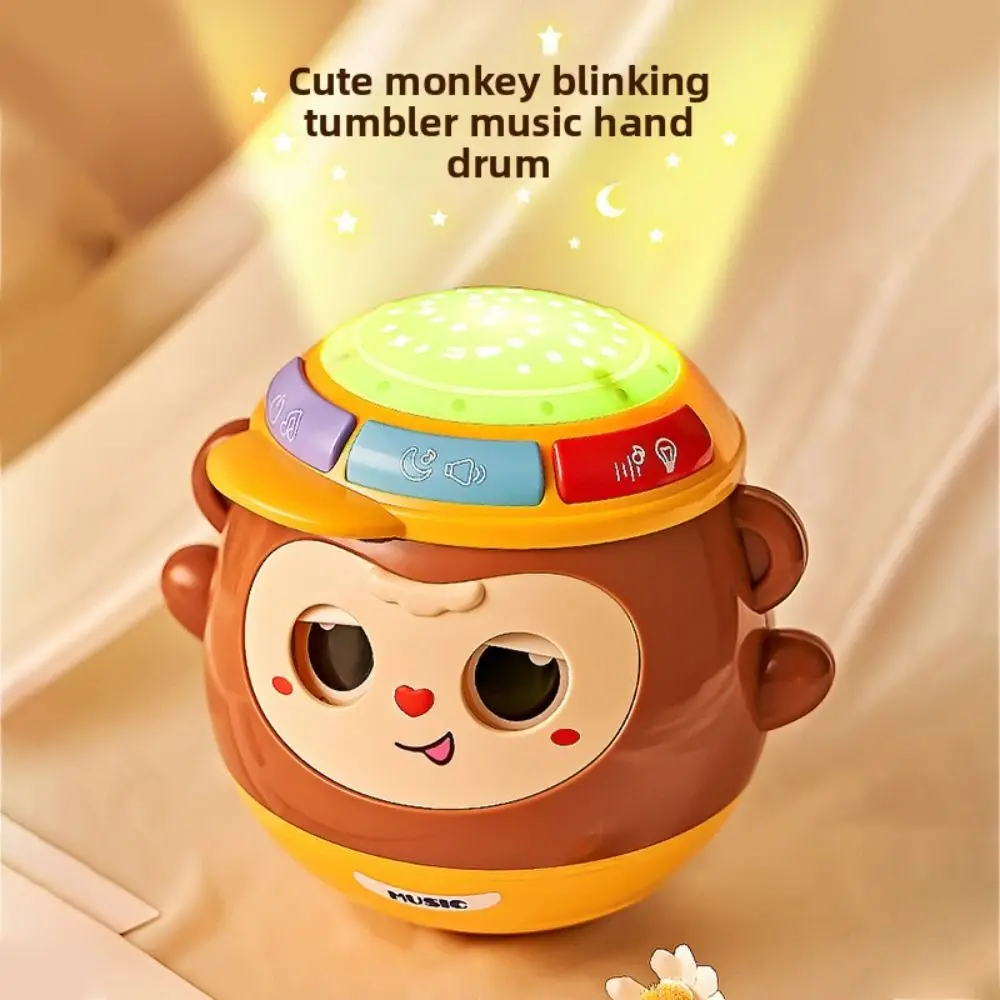 Ambachten Tummy Time Rocking Toy Handgemaakte collectie Tumbler Rocking Toy Desktop Decoratie Mini Face Changing Doll Desktop Decor