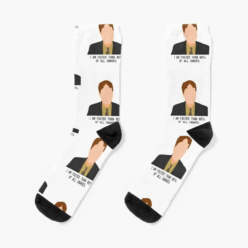 

Dwight Schrute Quote Socks hip hop Running Stockings man japanese fashion Men Socks Women's