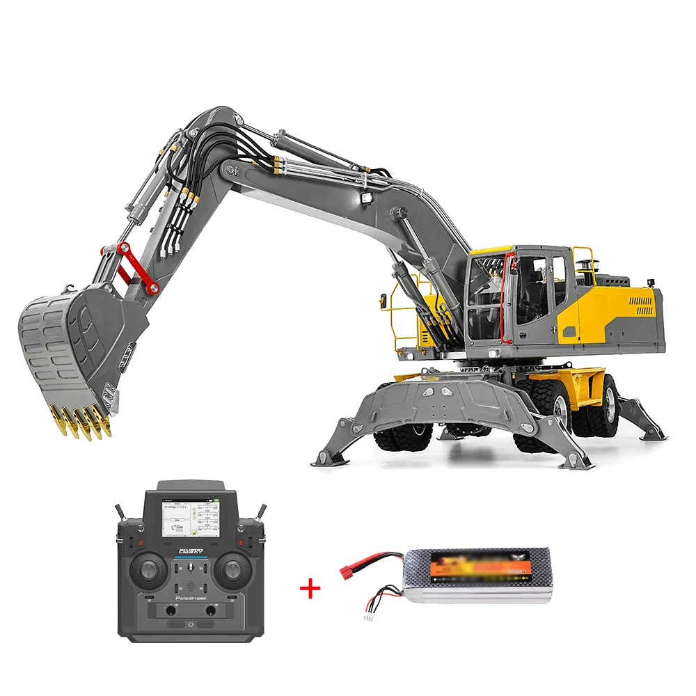 LESU ET30H Excavator 1/14 RC Hydraulic Excavator RTR Hydraulic Wheel Excavator Metal Model Remote Control Car Boy Toy