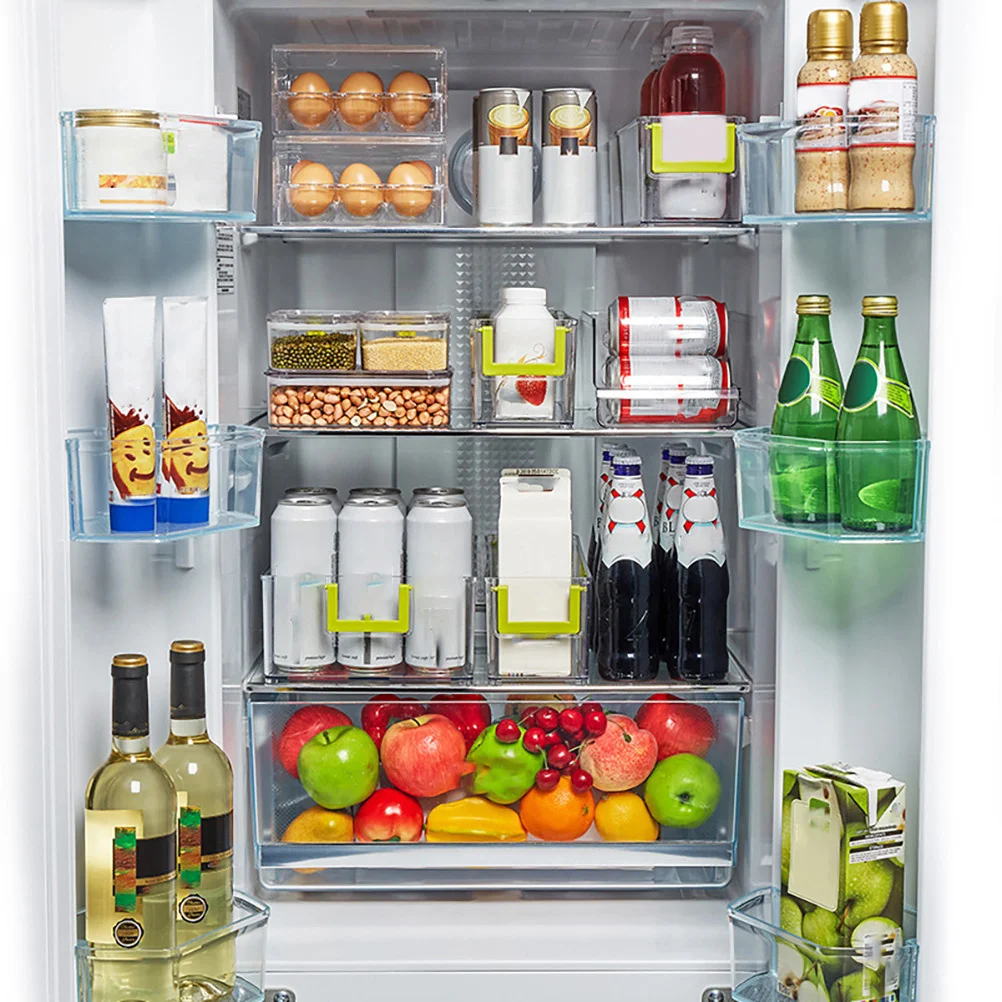 

Draw Style Storage Box Thick Transparent Fridge Organizer Bin Waterproof Heat Resistant Non Slip Bottom Kitchen Container For