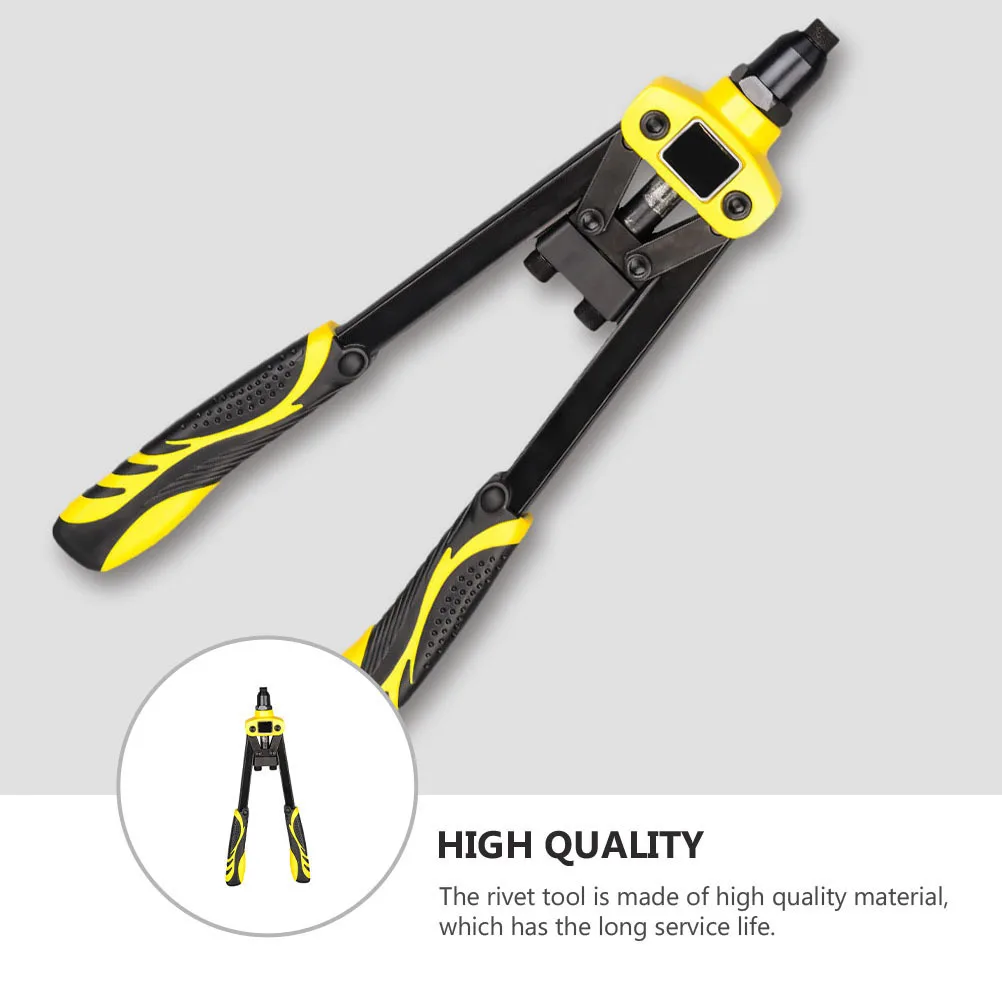 1pc Manual Riveter Labor-Saving Riveting Hand Tool Compact Alloy Rivet Driver For Diy Repair Practical Riveting Tool