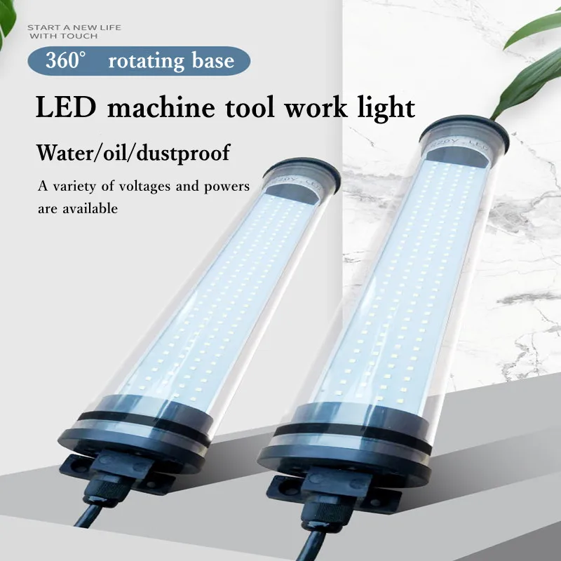 Imagem -03 - Lâmpada à Prova de Explosão à Prova de Óleo Impermeável do Trabalho da Máquina-ferramenta do Diodo Emissor de Luz do Torno do Cnc da Lâmpada de Iluminação 220v 24v Liga de Alumínio Lâmpadas Conduzidas