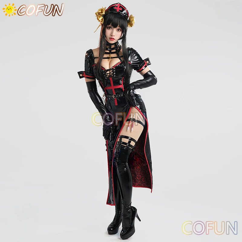 

COFUN Anime SPY×FAMILY Yor Forger Cosplay Costume Halloween Outfits Sexy Nurse's Uniform Women Anime Dress