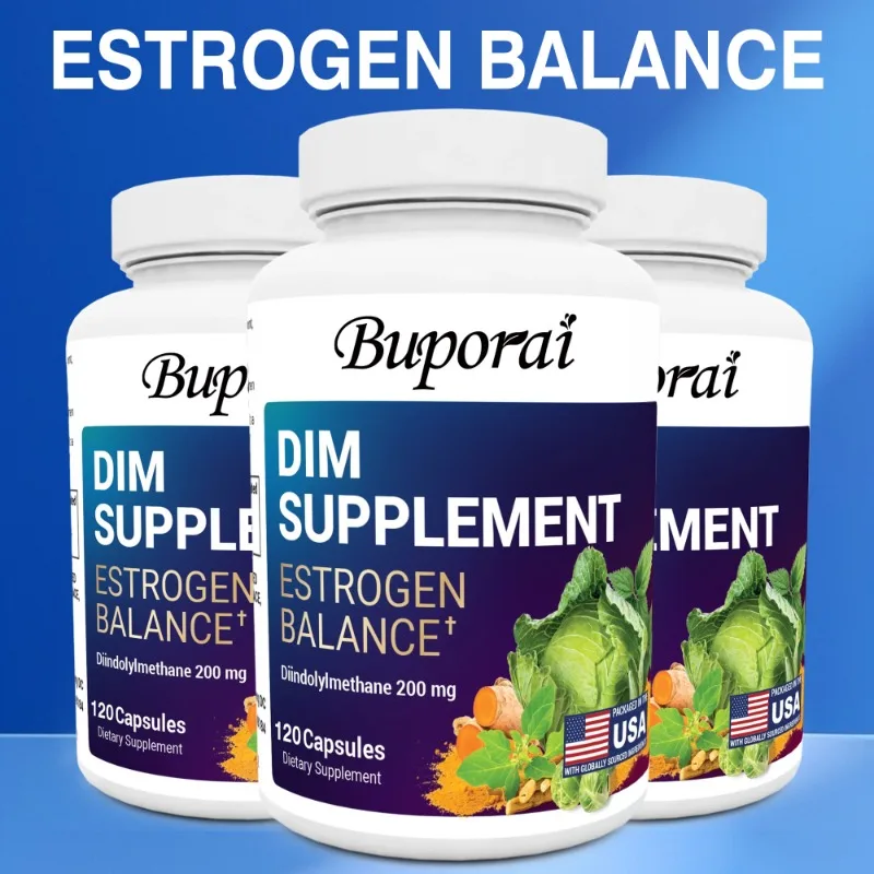 

DIM Supplement 200mg Diindolylmethane - Maintains Hormonal Balance with Estrogen for Menopause and Mid-life