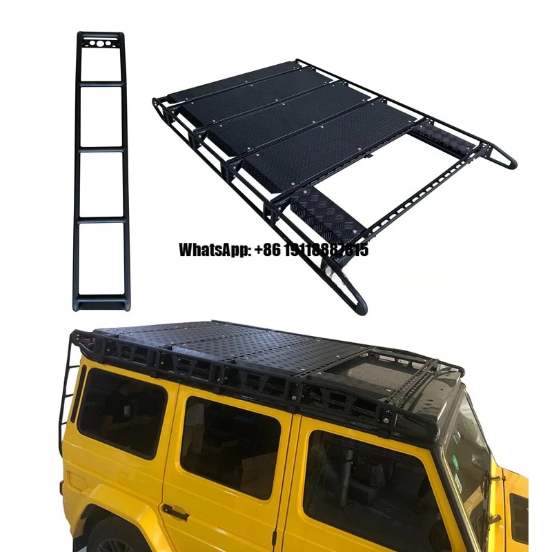 

Комплект задней лестницы на крышу G-класса W463 с креплением для люка и багажником на крышу из нержавеющей стали черного цвета для автомобилей G63, G350, G55, 1990-2018 гг.