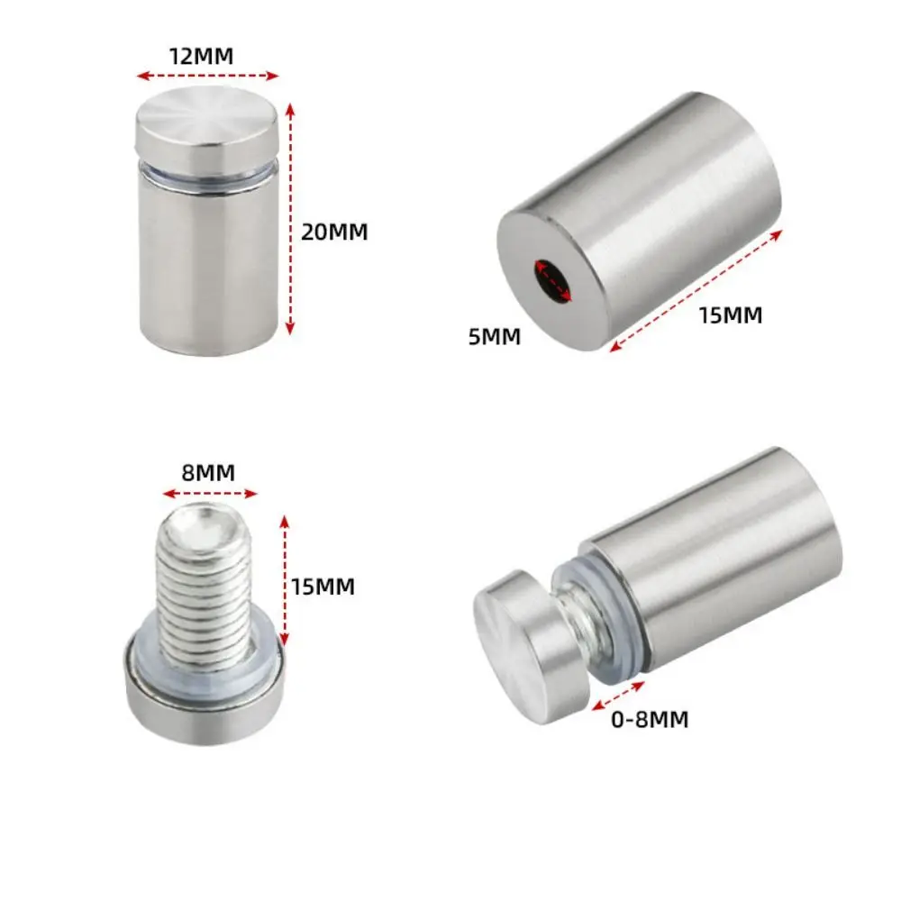 

4pcs Stainless steel Stainless steel advertising nails rust-proof Silver/gold/black Acrylic board screws Strong tolerance firm