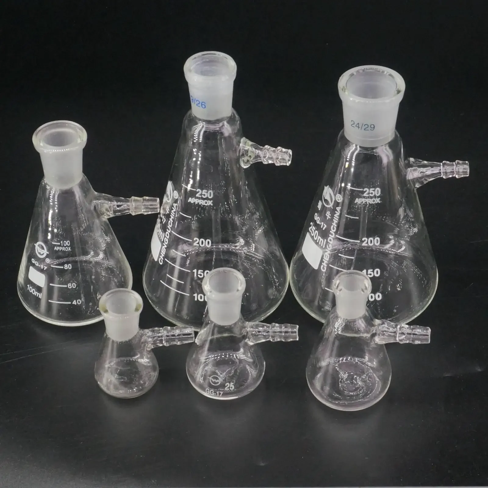 10ml 25ml 50ml 100ml 250ml 500ml 1000ml #10 #14 #19 #24 #29 szkło borokrzemianowe próżniowe szlifowanie usta filtracja przyssawka — zdjęcie produktu 3