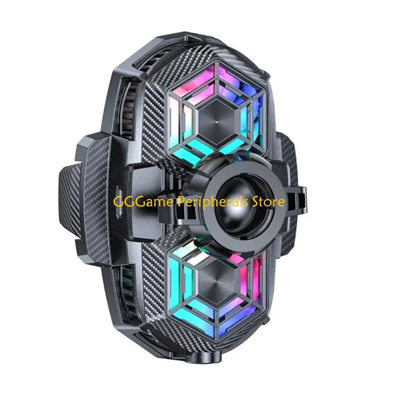 U55B Rotating Desktop Smartphone Stand Clamp Type Holder Height Adjustable Coolers Bracket Semiconductor Cooling Phone Holder