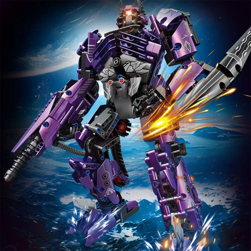 

New T2097 1058pcs MOC Science Fiction MoviesS Robot Building Blocks Assembling Mecha Bricks Model Toys for Children Gift Set