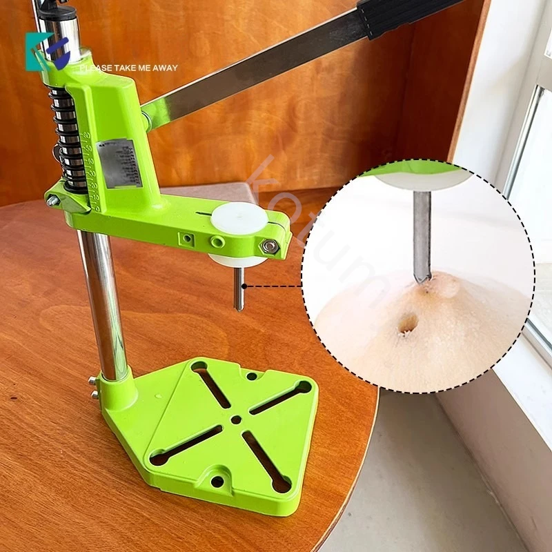 Green Coconut Punching Machine Coconut Opener Lid Machine Hand Press Opening Cutting Knife Fruit Shop