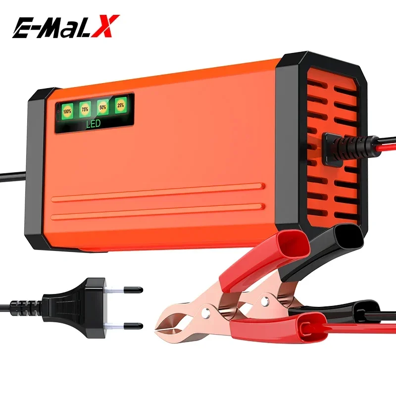 

Portable 12V Car Charger LED Display Fast Charge Adapter DC13.8V 2A For Dry Wet AGM GEL Lead Acid Battery Charge