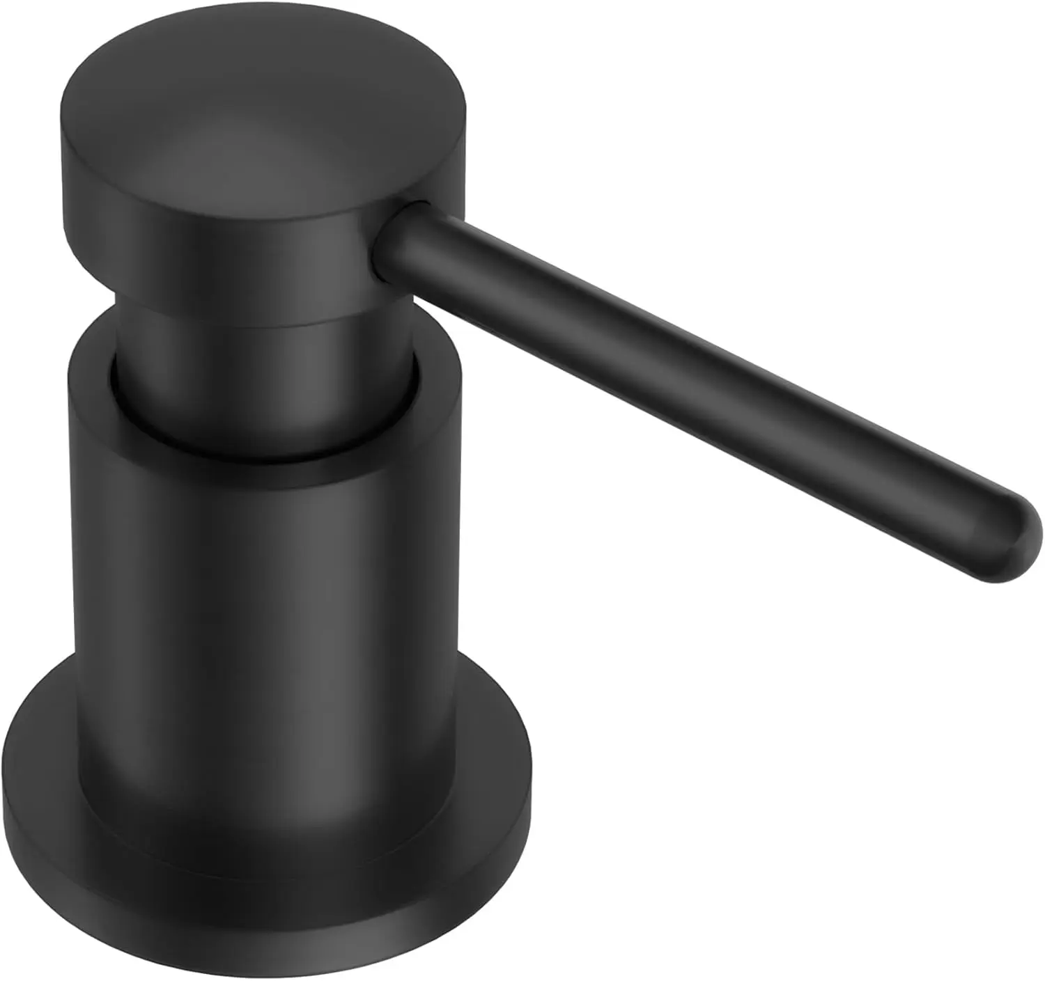 

Modern Brass Built-in Soap Dispenser for Kitchen Sink – Refillable 17oz Bottle, Spot-Resistant Finish