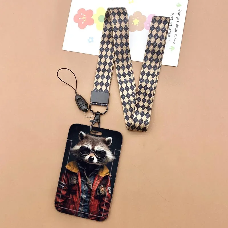 Animal Lanyards For Keys Chain ID Credit Card Cover Pass Mobile Phone Charm Neck Strap Badge Holder Gifts