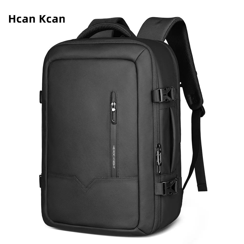 HcanKcan توسيع حقيبة كمبيوتر محمول للسفر 17.3 بوصة مقاوم للماء رجال الأعمال على ظهره تحمل على اليد الأمتعة Daypack حقيبة ترحال