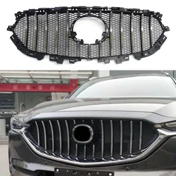 DECHO Front Bumper Grill Mask Radiator Grille Medium net For MAZDA CX-5 CX5 2017 2018 2019 2020 Racing Grills AUTO GRILLE ABS