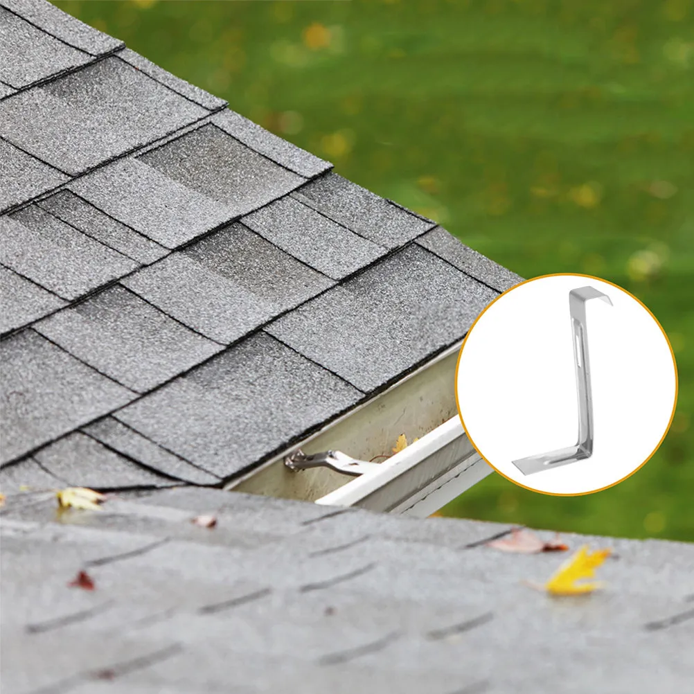 8Pcs Stainless Steel Tile Roof Clips Non-Slip Snow Guard Hooks for Enhanced Safety Stability on Sloped Roofs Winter Ice