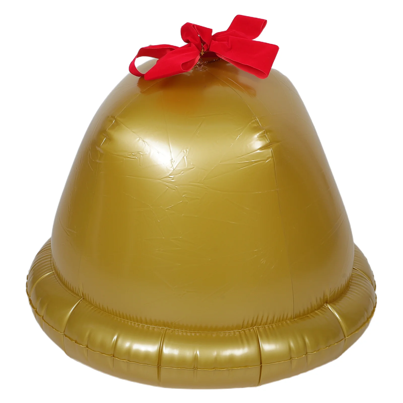 

Giant Inflatable Christmas Bell Holiday Jingle Bell Ornament with Bow Outdoor Porch Decoration Yard Garden Party Xmas Tree