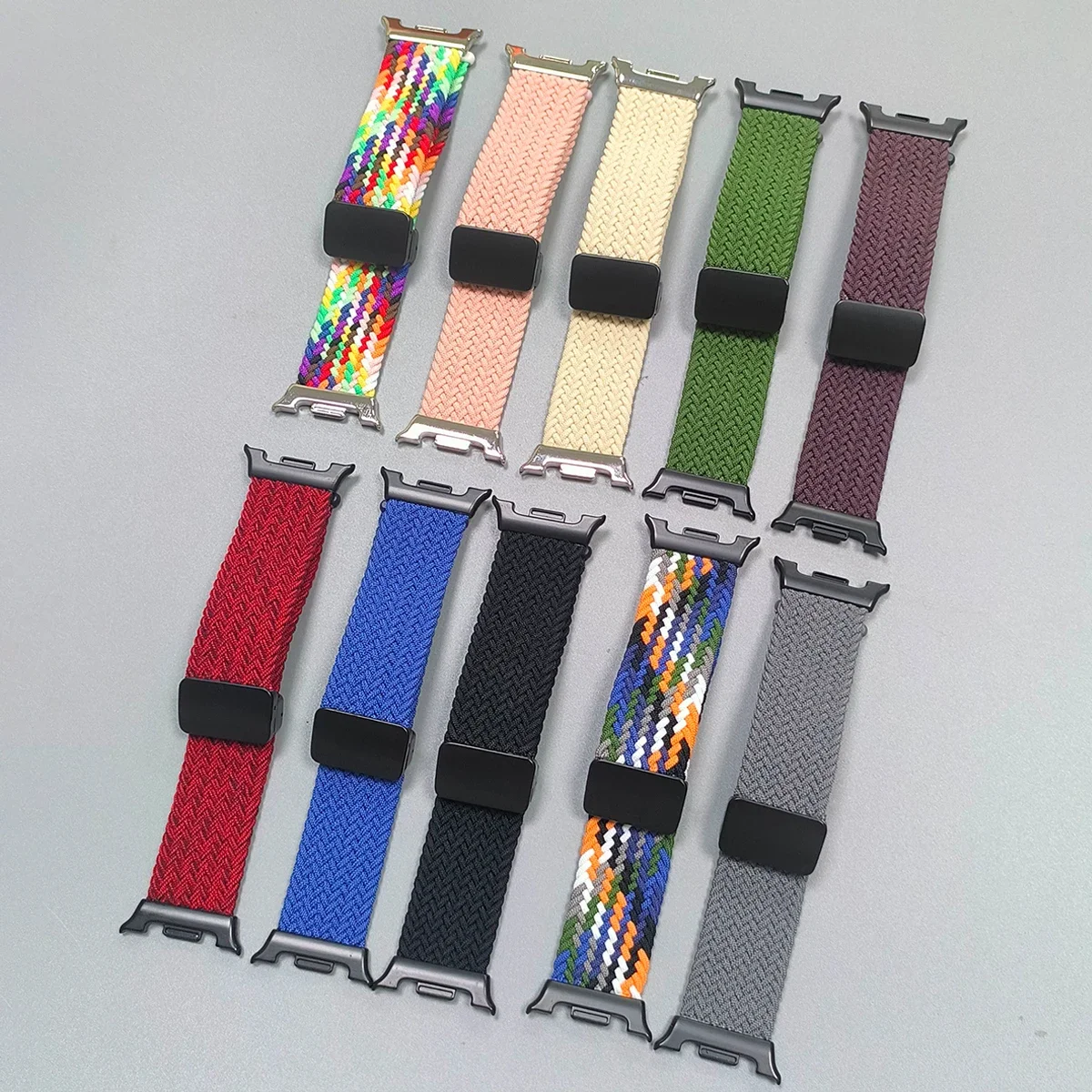 Nylon Strap No Gaps For Samsung Galaxy Watch 9/8 40mm 44mm Magnetic Band for Galaxy Watch 8 Classic 46mm Elastic Wristband
