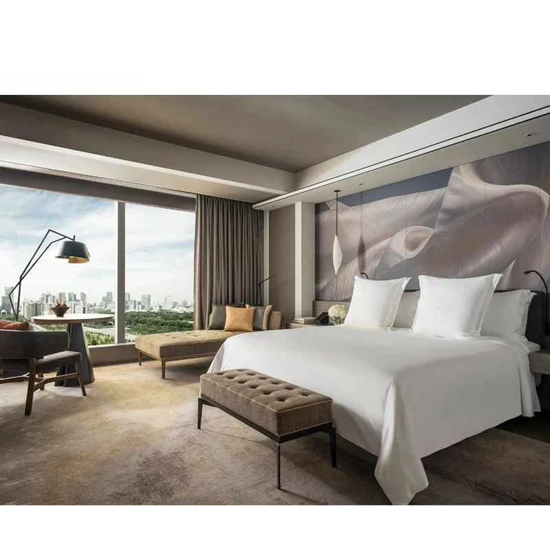 Fotografia 4: #   Conjuntos de Móveis para Quartos de Hotel em Madeira, Móveis para Apartamentos de Hotel 5 Estrelas, Venda Quente, Modernos