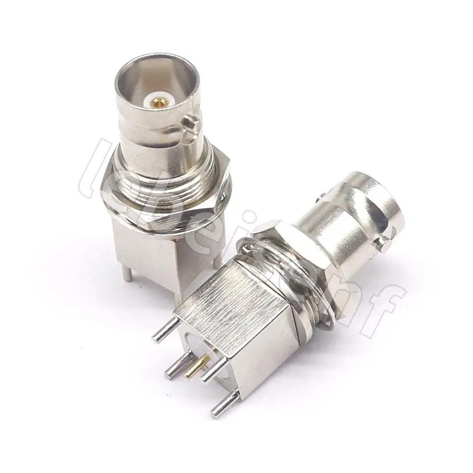 50/75 ohm BNC-KYE coaxial RF connector bnc vertical KE four-legged welding PCB board socket socket copper