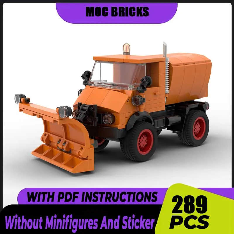 

Moc строительные кирпичи Unimog 406 WSV бульдозер модель грузовика технология городской автомобиль модель блоки сборка подарок игрушки на день рождения наборы DIY