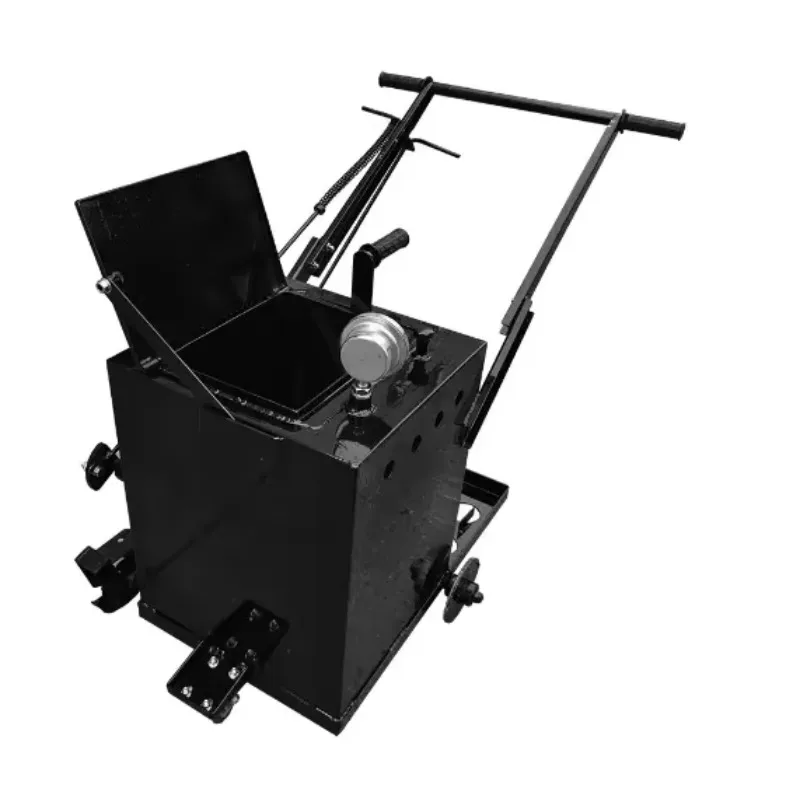 Nuovo carrello riscaldante da 37 litri per la riparazione delle crepe dell'asfalto, manutenzione stradale con componenti del motore e del motore della pompa centrale