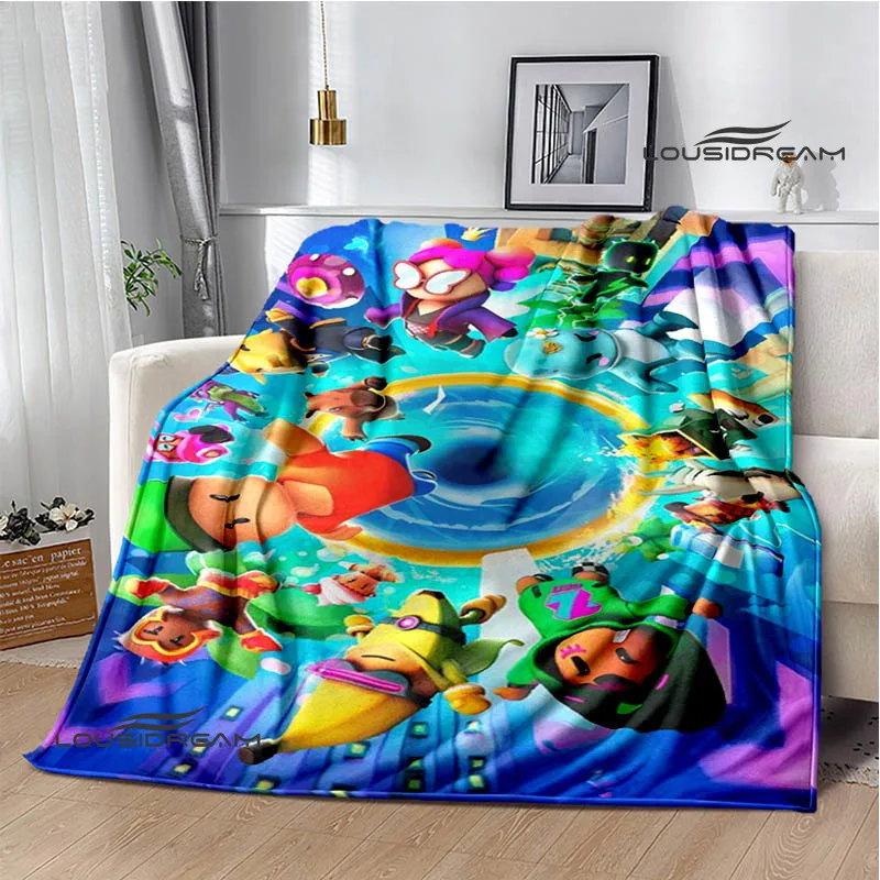 3D game Cartoon Stumble-guys printed blankets Warm Flannel blanket Soft and comfortable blanket bed linings Birthday Gift