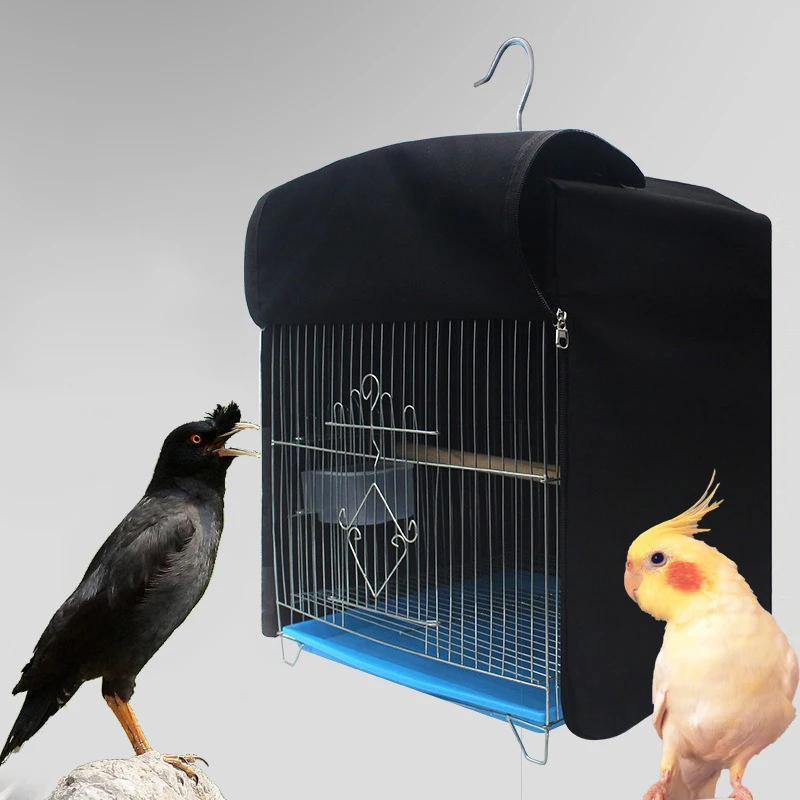 Pet products Cage dust cover 210D silver coated Oxford cloth bird cover cage cover size: 33x31x44cm