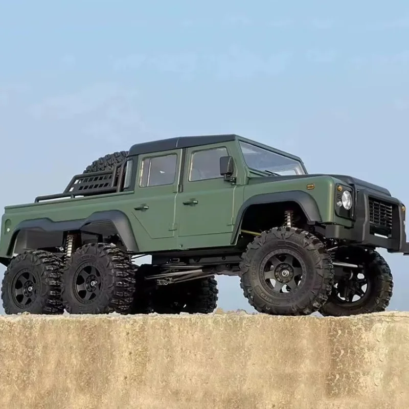 Coche de escalada Axx6 6x6, escala 1:10, vehículo todoterreno con Control remoto de alta y baja velocidad con bloqueo diferencial, coche RC de juguete