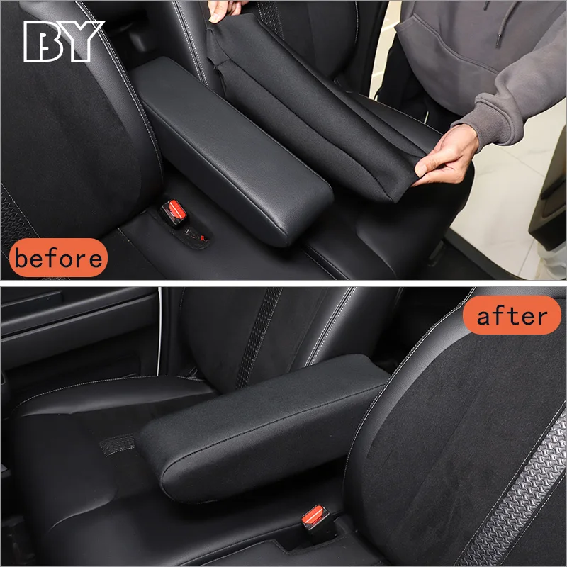 For Honda N-BOX JF3 JF4 2017-2021 Central Armrest Case Cover Car Interior Armrest Box Cloth Fabric Cover Decoration Accessories