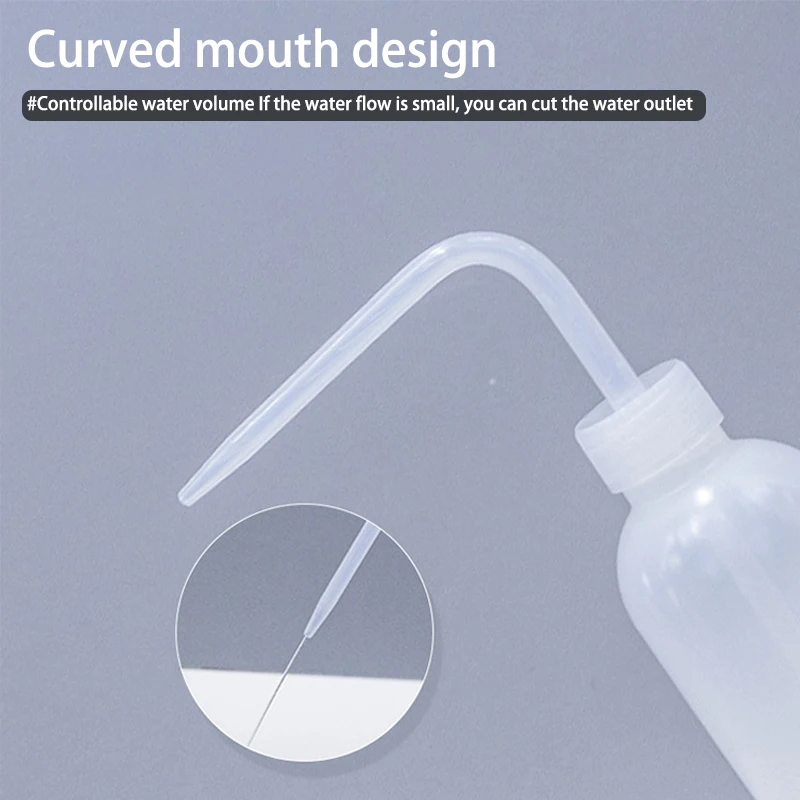 زجاجة تنظيف الرموش ، زجاجات ضغط المياه بالقطارة من البلاستيك الكوع ، غلاية التمهيدي ، زجاجات حمام الرموش