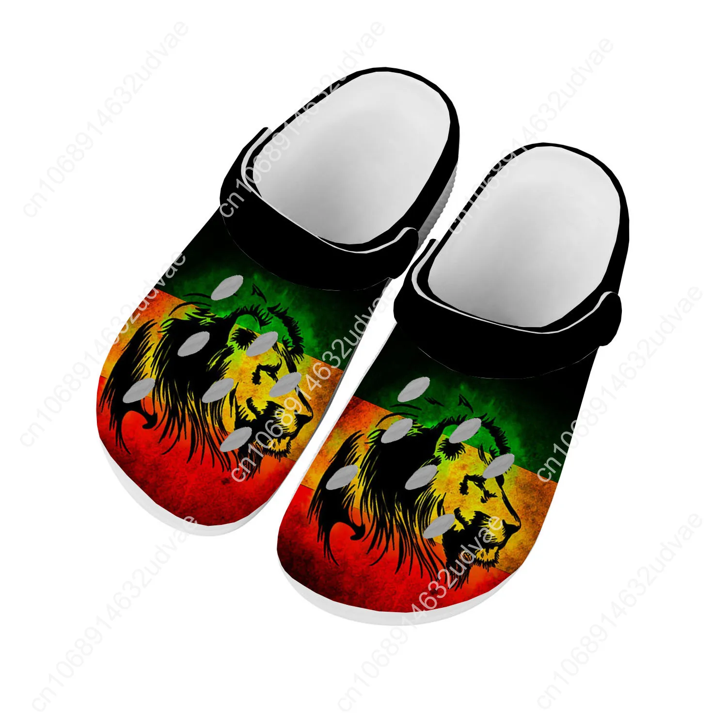 Reggae Rastafarian Rasta Rastafari Lion Of Judah Water Shoe Men Women Home Garden Clogs Customizd Sandals Beach Hole Slipper