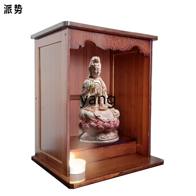 LMM Home Wall-Mounted Altar Display Buddha Cabinet God Position Worship Table Buddha Niche