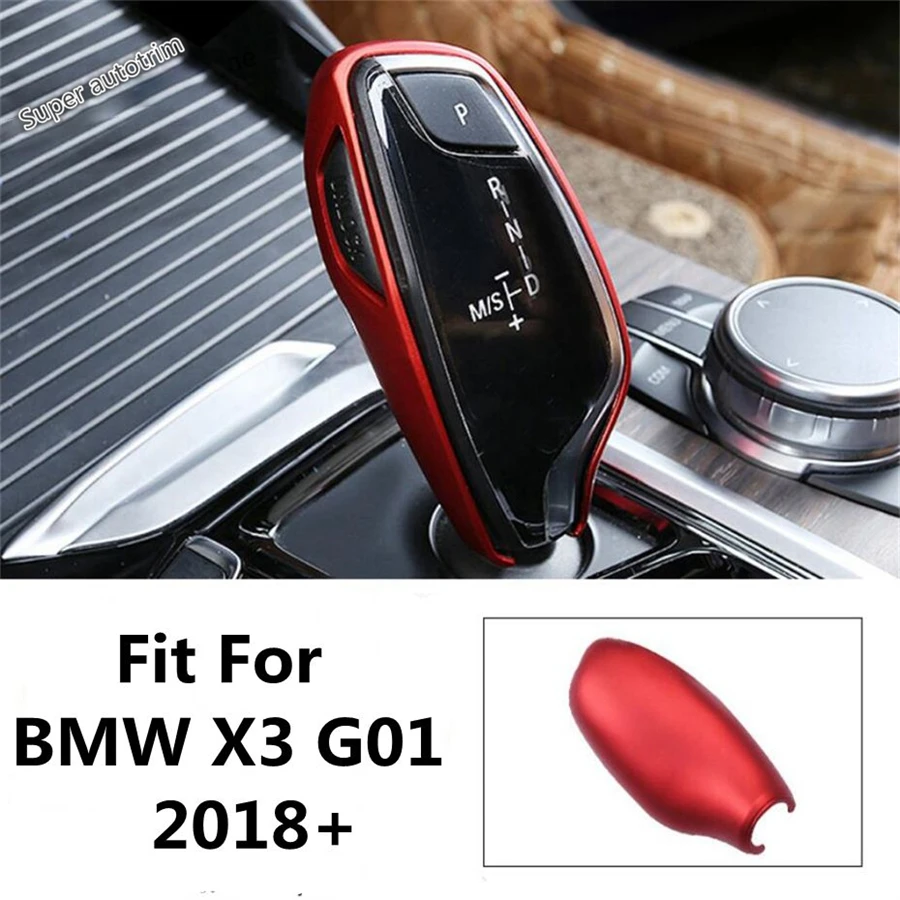 

Car Gear Shift Knob Head Handle Decoration Cover Trim For BMW X3 G01 2018 - 2021 Red / Carbon Fiber Plastic Accessories Interior