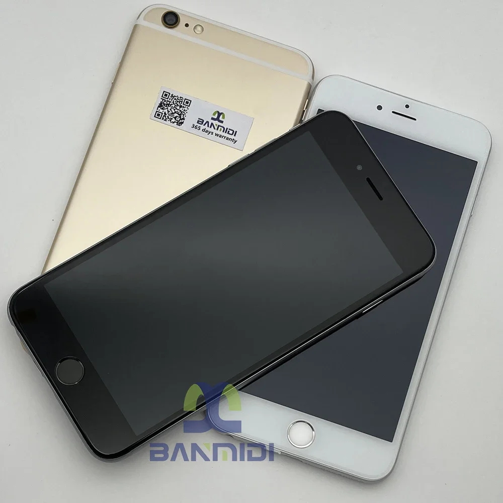 هاتف Apple iPhone 6 Plus 6P المحمول مقاس 5.5 بوصة 16/64/128 جيجابايت ROM ثنائي النواة IOS كاميرا 8 ميجابكسل 3G 4G LTE بصمة أصلية غير مقفلة