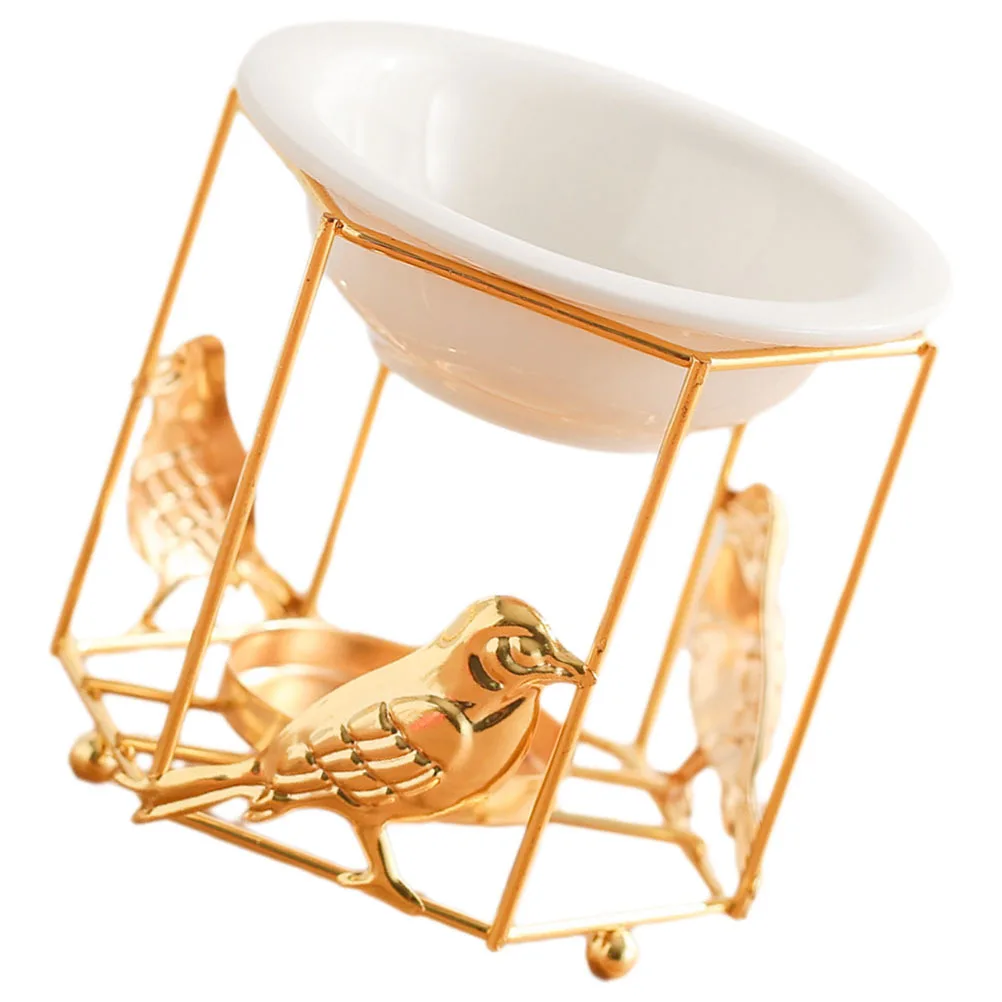 

Fragrance Incense Burner Aromatherapy Diffuser Golden Oil Burners for Essential Oils