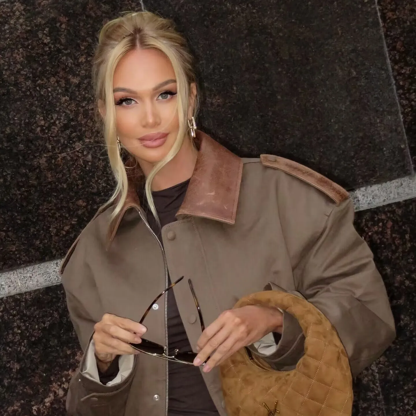 معطف Jaet نسائي من جلد الغزال وصل حديثًا لخريف وشتاء أنيق بلون Blo ZR Sle طويل Sve من ألياف البوليستر للسيدات...