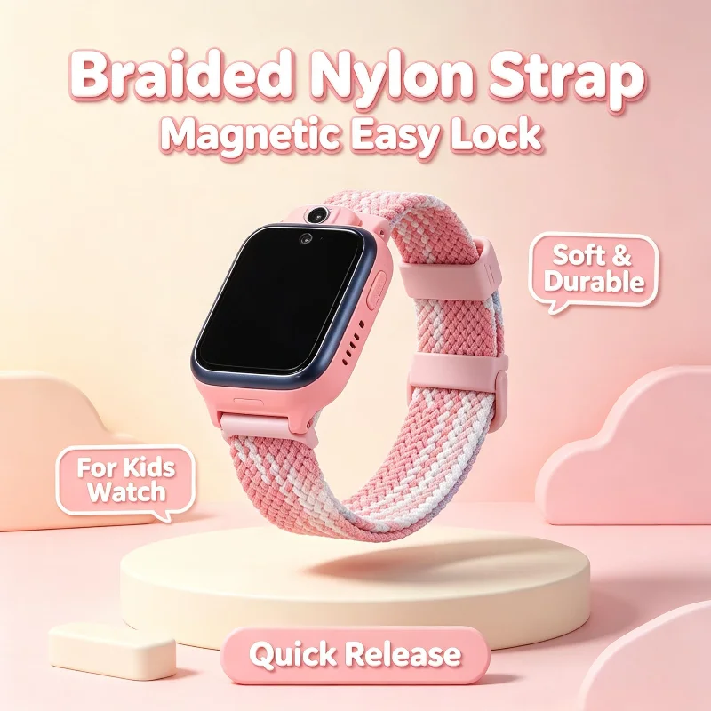 Smartwatch Watches Kids - Correa de reloj inteligente de nailon