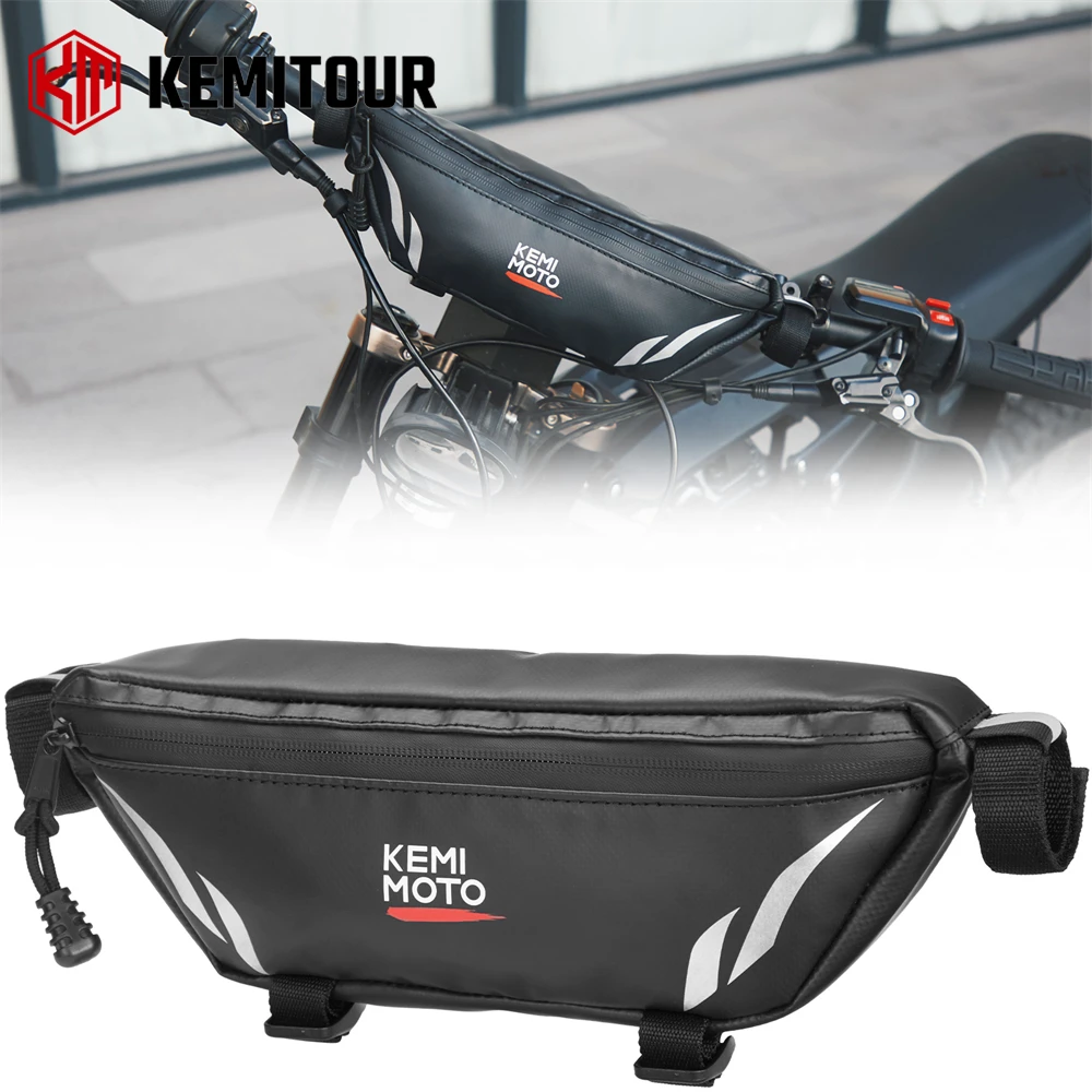 Motorcycle Handlebar Bag Universal Front Storage Pouch for Sur-Ron Light Bee X and S X160 X260 Talaria Sting Electric Dirt Bike