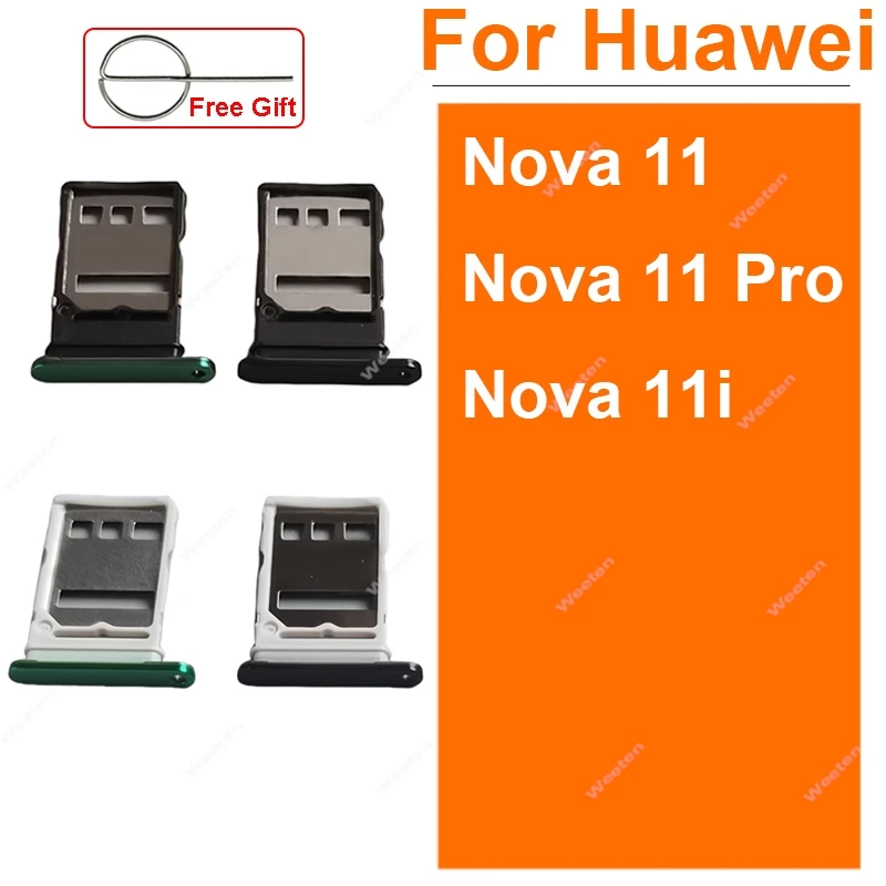 

Лоток для SIM-карты для Huawei Nova 11 11i Pro, держатель слота для SIM-карты, адаптер для чтения SIM-карт, запасные части для ремонта