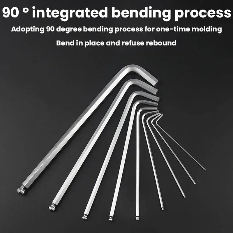 FUTE 9PCS Allen Wrench Set Hex Wrench Multifunctional Short Universal Screwdriver Hex Key Allen Key Ball Torx Spanner Hand Tools