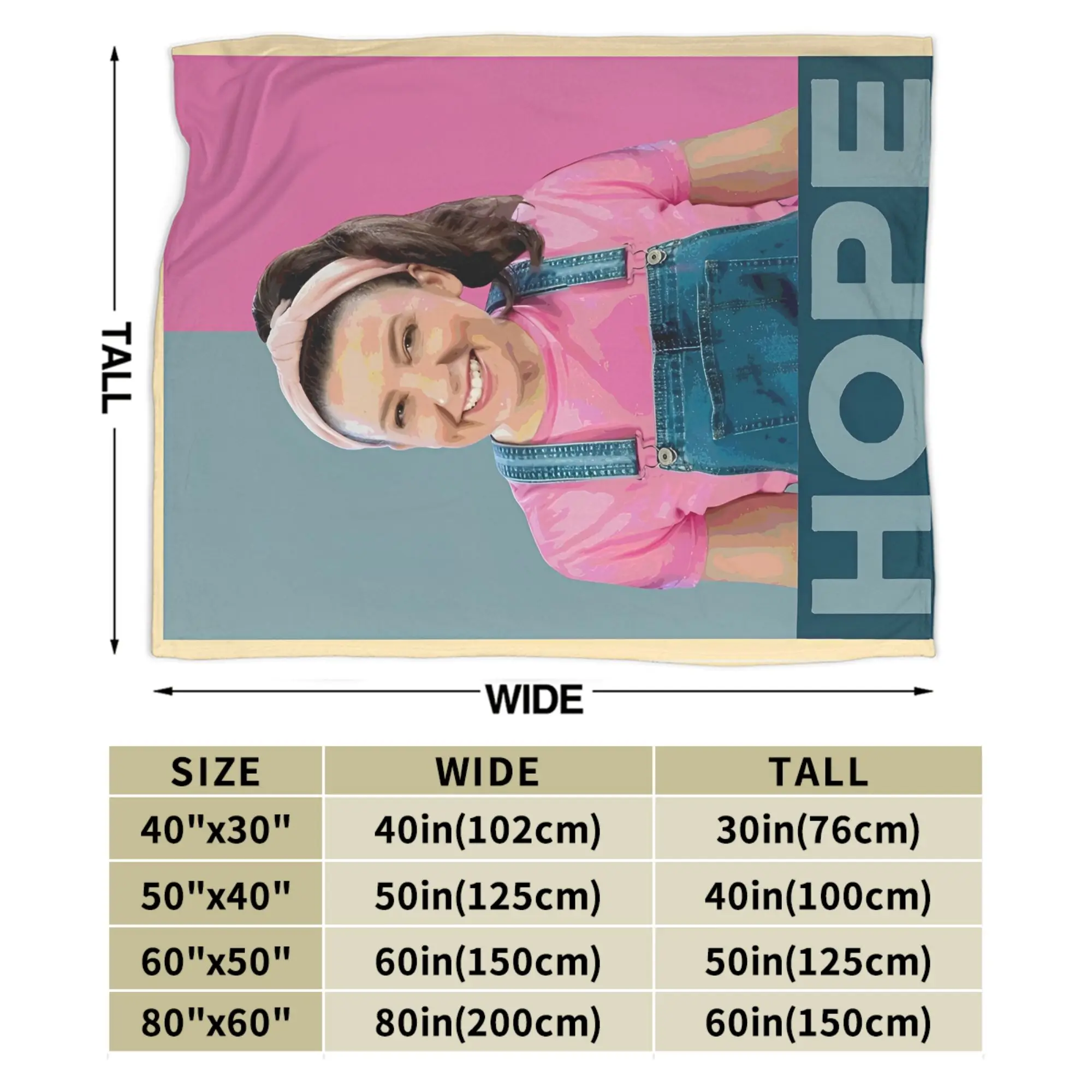 السيدة راشيل أمل الفانيلا بطانية سوبر لينة رمي بطانية لغرفة المعيشة التخييم الجمالية المفرش أريكة غطاء سرير