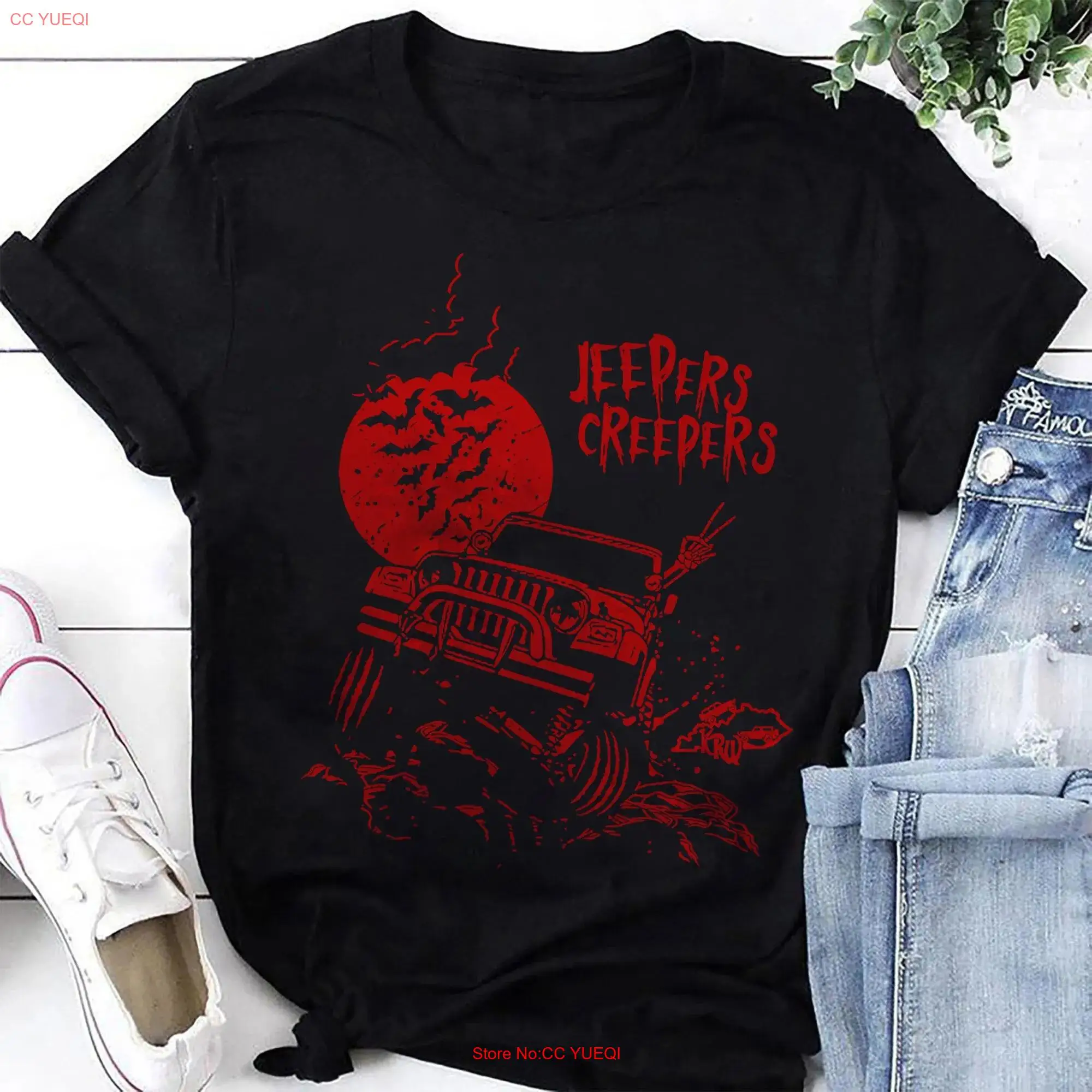 Jeepers Creepers Funny T Shirt Fan s Vintage Halloween long or short sleeves