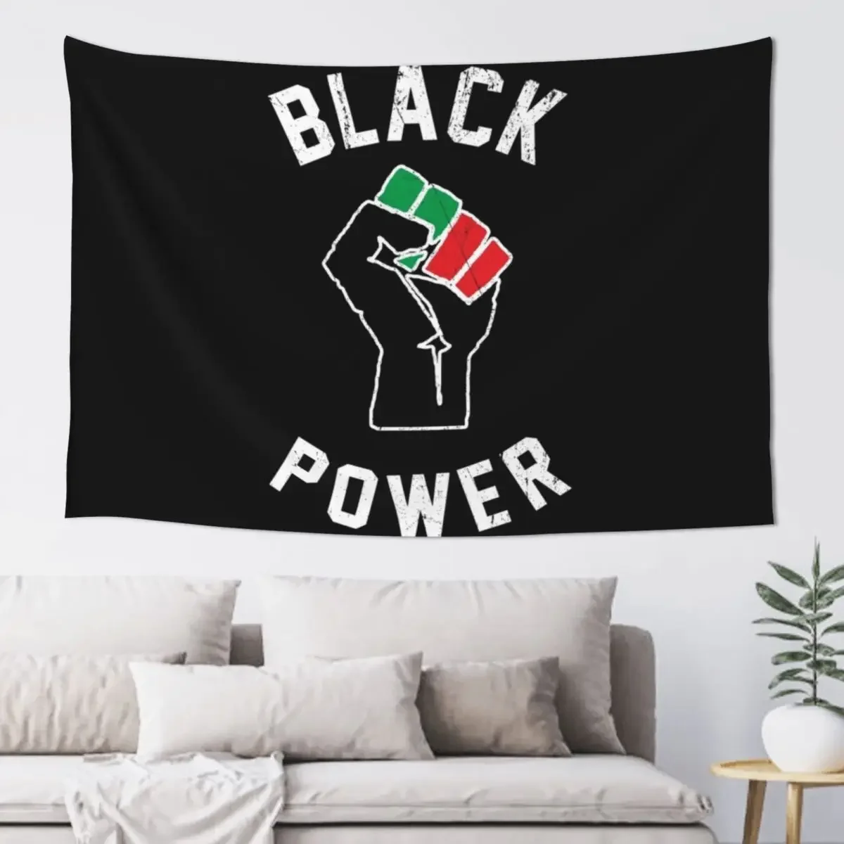 

Black Power Fist Tapestry House Decorations Bedroom Decoration Room Design Tapestry