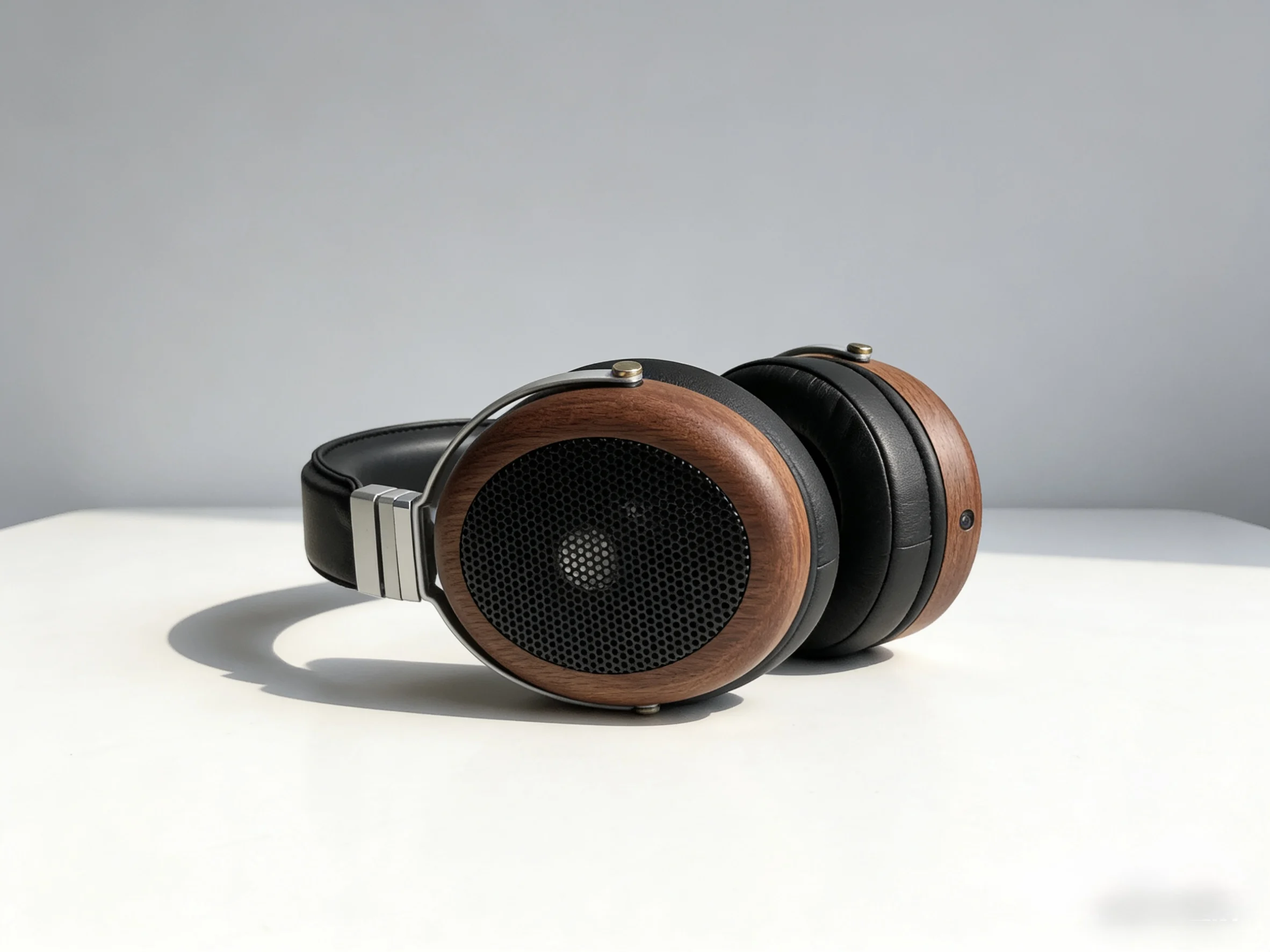 

32-400ohms，Oval open headphones, African mahogany material, Hifi shocking sound effect
