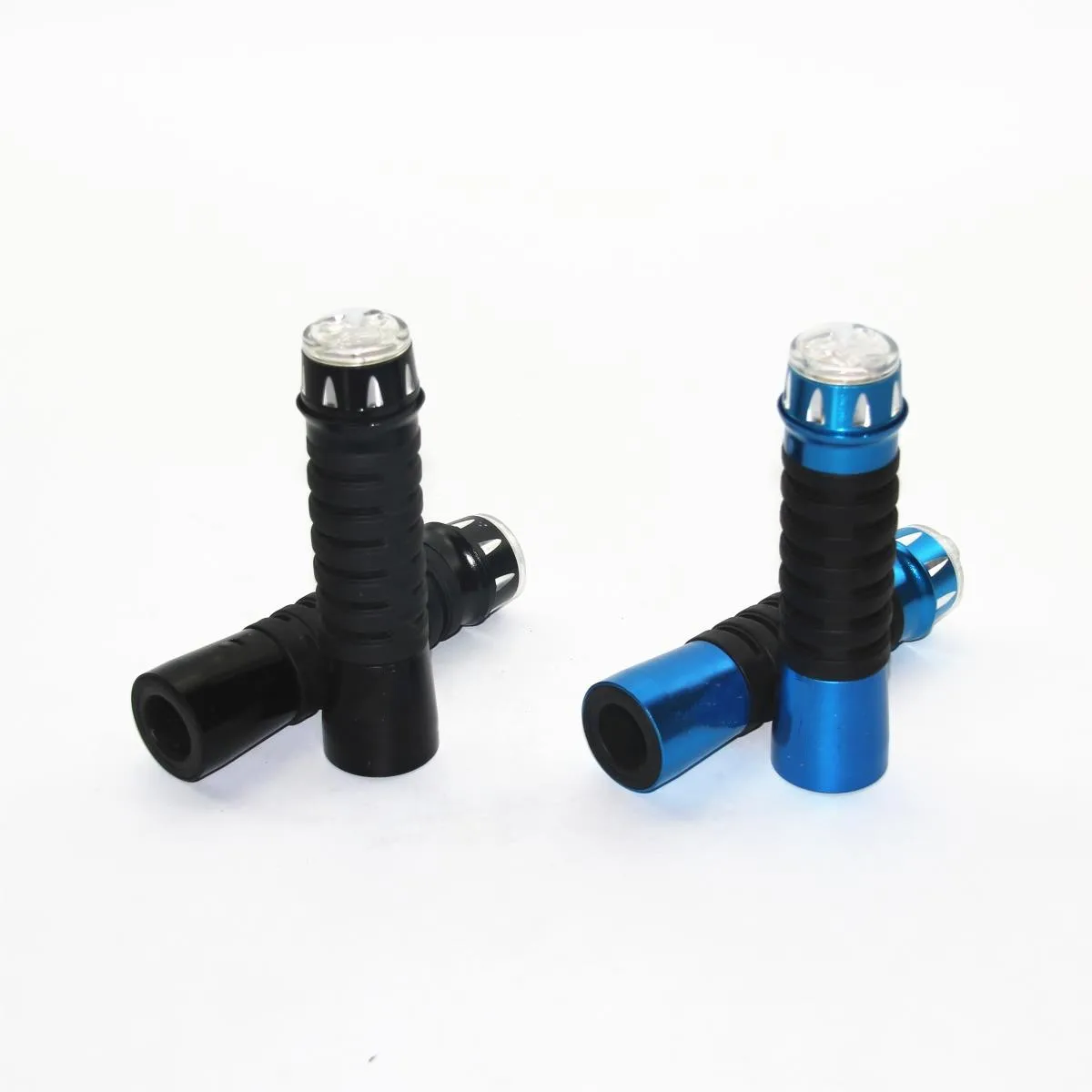 

22/24mm Motorcycle Handle Grip Kit Handlebar Grips Modified Parts With LED Muti-color Light