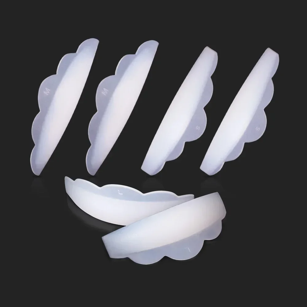 

6 Pairs Silicone Eyelash Perm Pad Recycling Lashes Rods Shield Lifting 3D Eyelash Curler Accessories Applicator Tools