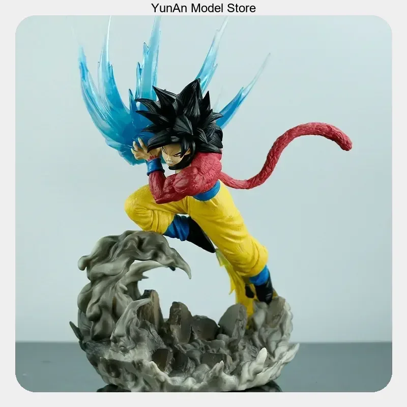 

Anime Figure Statue Model Collection Desktop Decoration Ornament 42cm Dragon Ball Goku Super Saiyan 4 Kamihamiha Gifts
